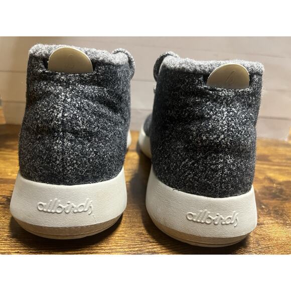 AllBirds Wool Mizzle Lace Up Active Wear Running High Top Shoes size W9 Gray - Picture 4 of 9